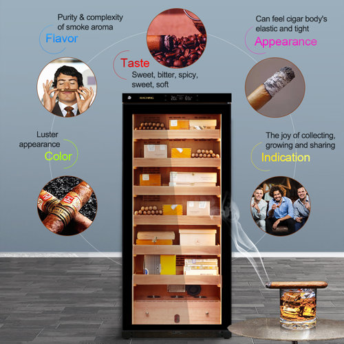 Raching Cigar Climate Control 330L Electric Cigar Humidor